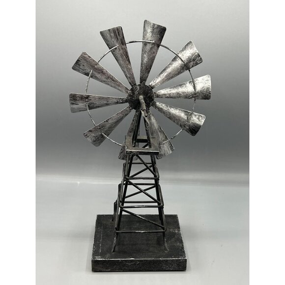 3 Metal Midwest Country Decor Tin Punch Candle Holder Galvanize Pitcher Windmill - Picture 14 of 16